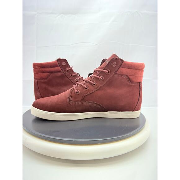 Timberland Dausette Burgundy Women's Size 10 Sneakers Boots Nubuck Suede Shoes - Picture 8 of 12